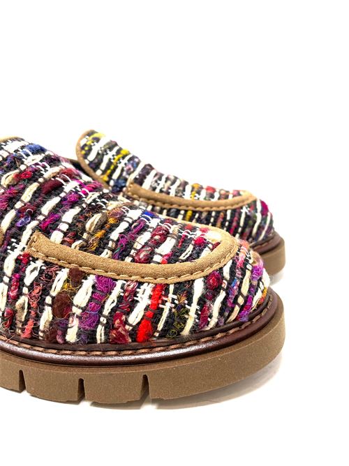 Mocassino donna multicolor IL LACCIO | 26316TEXTABRIG